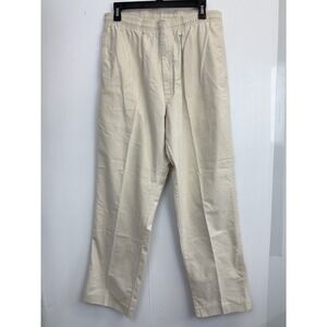 Vintage WOOLRICH Men's Size L‎ 30" Inseam Khaki Pull On Pants Made in USA Cotton
